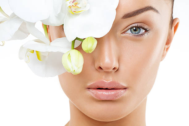 삼각대를 자연 차량제조업체 여자 클로즈업 - beauty spa beauty women human face 뉴스 사진 이미지