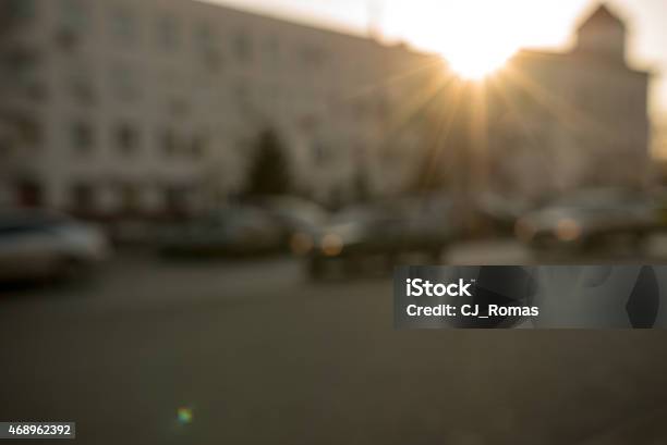 Traffic At Sunset Stock Photo - Download Image Now - 2015, Activity, Blurred Motion