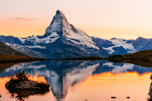The Matterhorn at sunset. AdobeRGB colorspace.