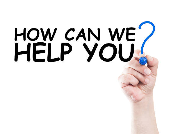 istock Hand writes how can we help you? on clear screen 468964814