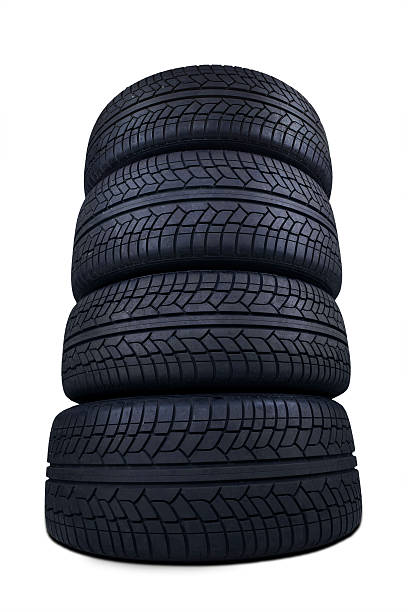 istock Unique perspective of black tires 468964912