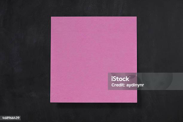 Pink Stock Photo - Download Image Now - Adhesive Note, Blank, Chalkboard - Visual Aid