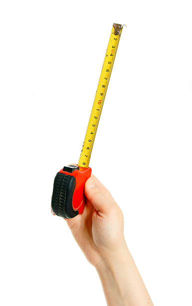 istock Measuring instrument  in hand on white background 468966552