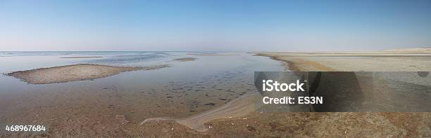 Great Salt Lake Shore Panorama Stock Photo - Download Image Now - Beach, Beauty In Nature, Blue