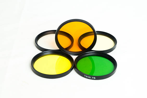 istock Lens filters in colors isolated over white background 468970578