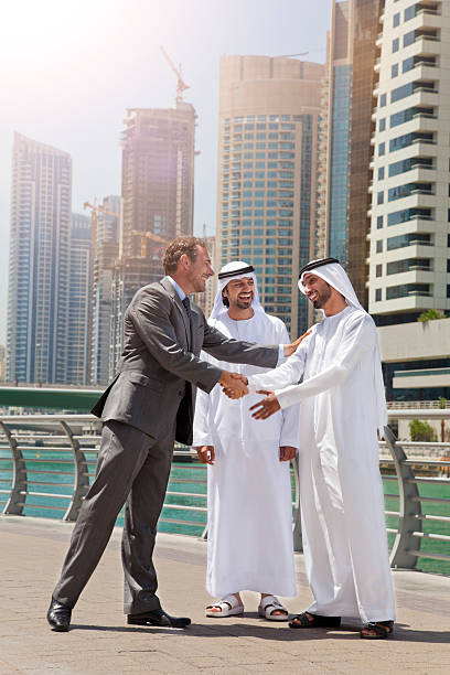 istock Businessmen struck a deal in Dubai. 468971056