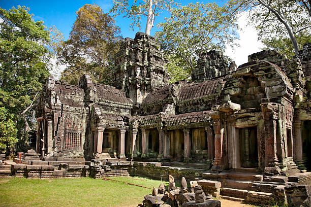 prasat ta prohm prum ou temple complex, le cambodge. - ankor photos et images de collection