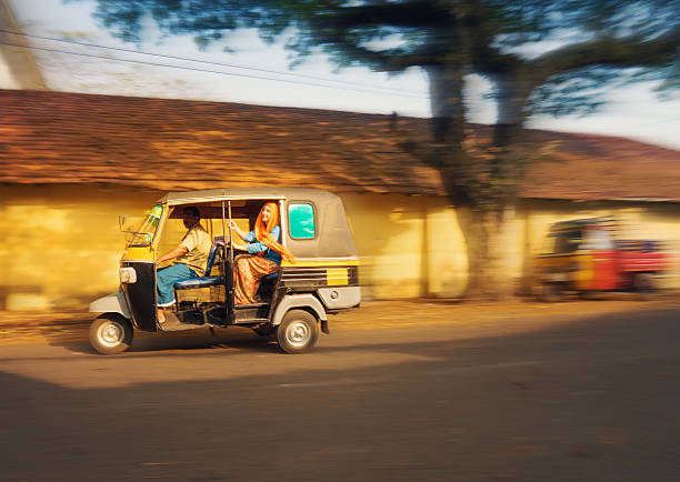 istock Autorickshaw taxi speeding 468973264