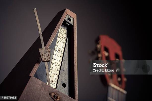 Vintage Metronome Stock Photo - Download Image Now - 2015, Accuracy, Acoustic Guitar