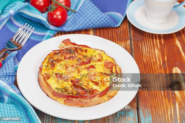 Breakfast Quiche Stock Photo - Download Image Now - Appetizer, Bacon, Baked