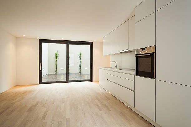 istock new interior of a house, walls white 468977411