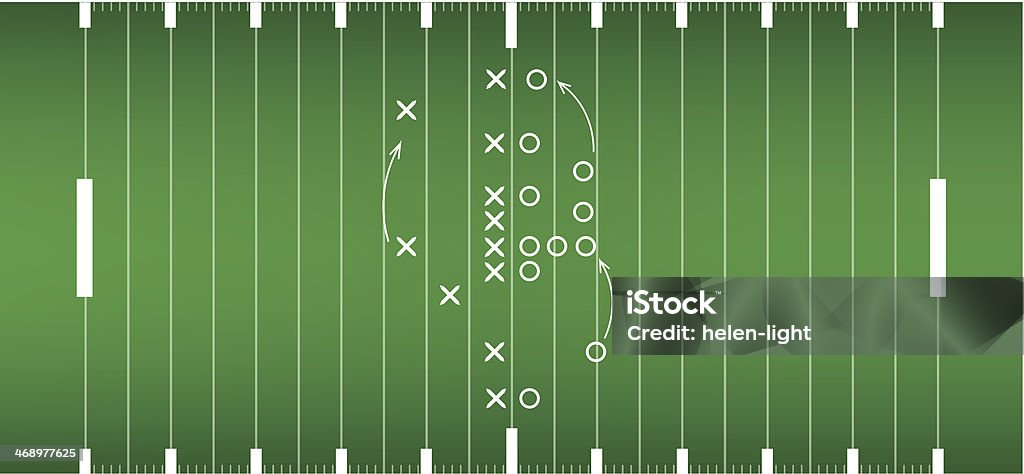 american football field background in view from above American Football - Sport stock vector