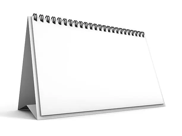 Photo of calendar 3D rendering