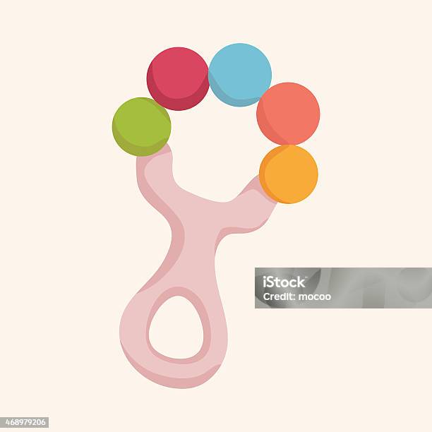Baby Rattle Element Baby Rattle Theme Elements Stock Illustration - Download Image Now ...