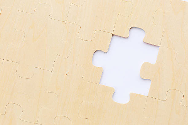 istock Wooden puzzle on white background 468980186