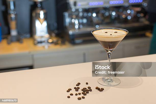 Coffee Martini Alcoholic Cocktail Mix Drink Stock Photo - Download Image Now - Martini, Espresso, Cocktail