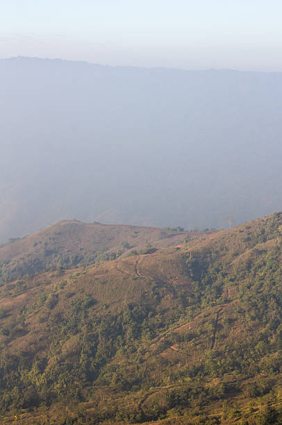 istock morning mist cover at mountain 468983711