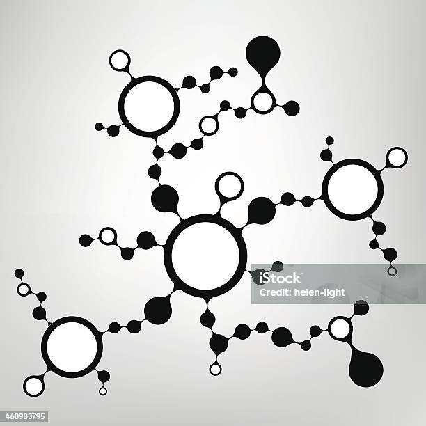 2d Dna Molecule Structure Vector Background Stock Illustration - Download Image Now - Acid, Atom, Backgrounds