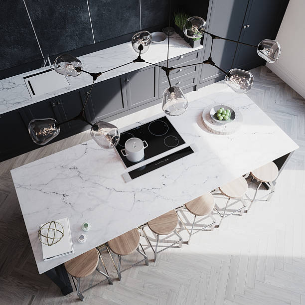 istock An overhead view of a modern kitchen interior 468984682