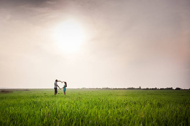 istock Young family on nature 468984962