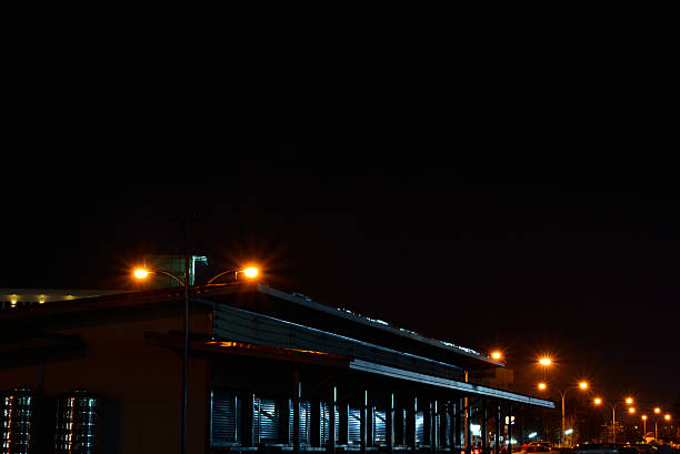 istock Night lights on the street 468986180