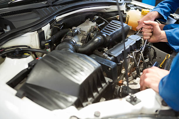 istock Team of mechanics working together 468986528