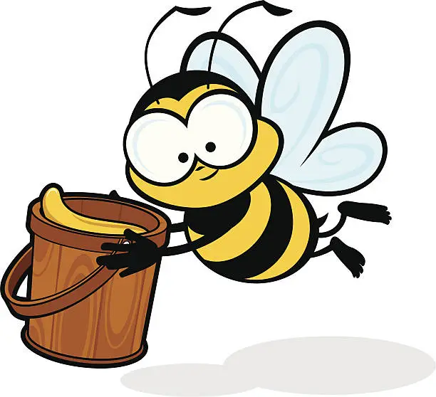 Vector illustration of Honey Bee