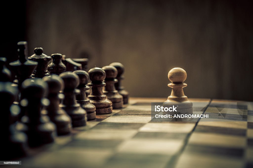 Chess game chess game Offense - Sporting Position Stock Photo