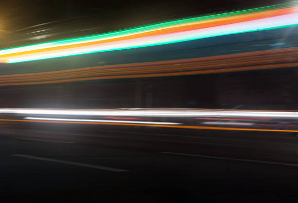 istock speed motion on road at night 468988866