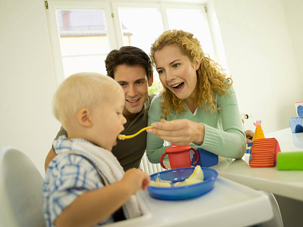 istock Young family with baby boy 468989842