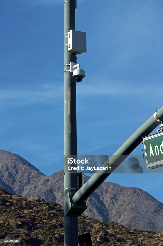 Vigilância de segurança Câmera CCTV, street lamppost, São Francisco, Califórnia, EUA - Royalty-free Acima Foto de stock