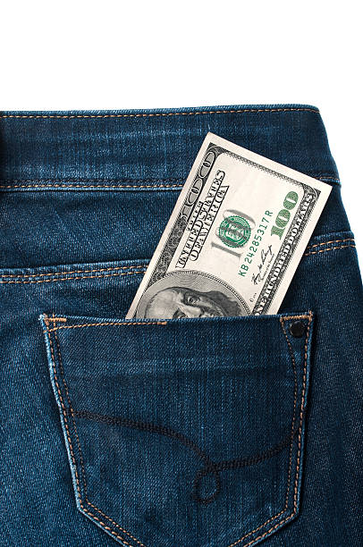 istock Cash in jeans 468991139