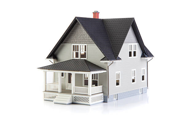 House Toy house on white model object stock pictures, royalty-free photos & images