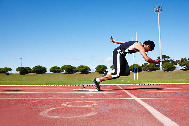 istock And he's off the starting blocks! 468994623