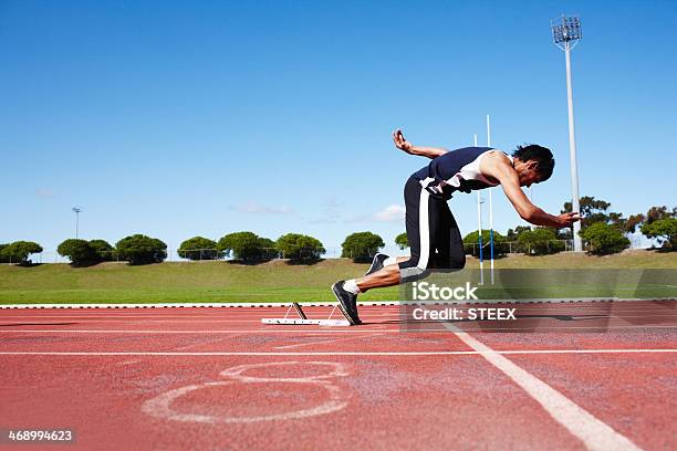 And Hes Off The Starting Blocks Stock Photo - Download Image Now - 20-29 Years, Activity, Adult