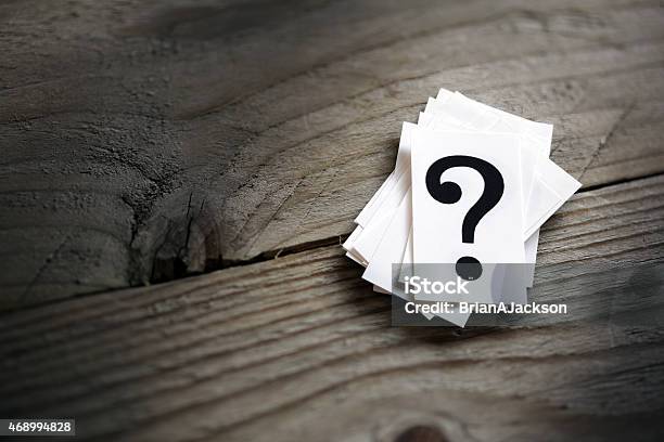 Question Mark Stock Photo - Download Image Now - Question Mark, Wood - Material, Decisions