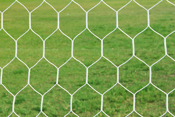 istock Abstract soccer goal net 468999016