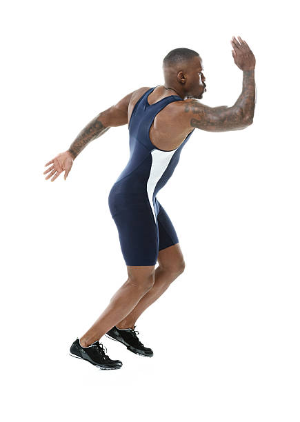 istock Muscular male runner running 469002474