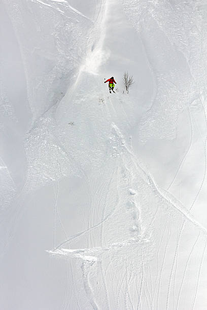 istock Skier in deep powder, extreme freeride 469006947