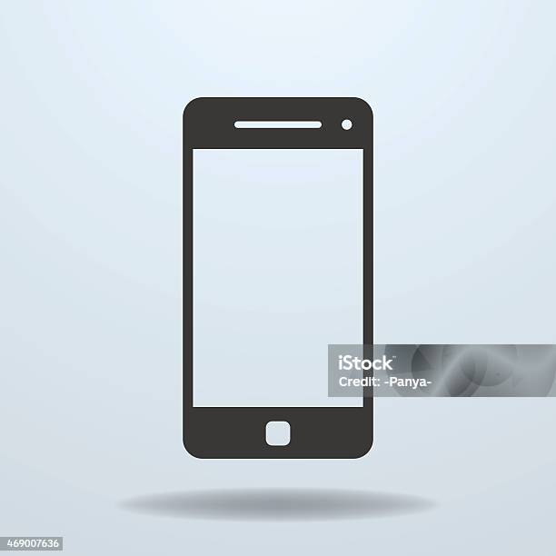 Icon Of Smartphone Mobile Phone Stock Illustration - Download Image Now - 2015, Blank, Business