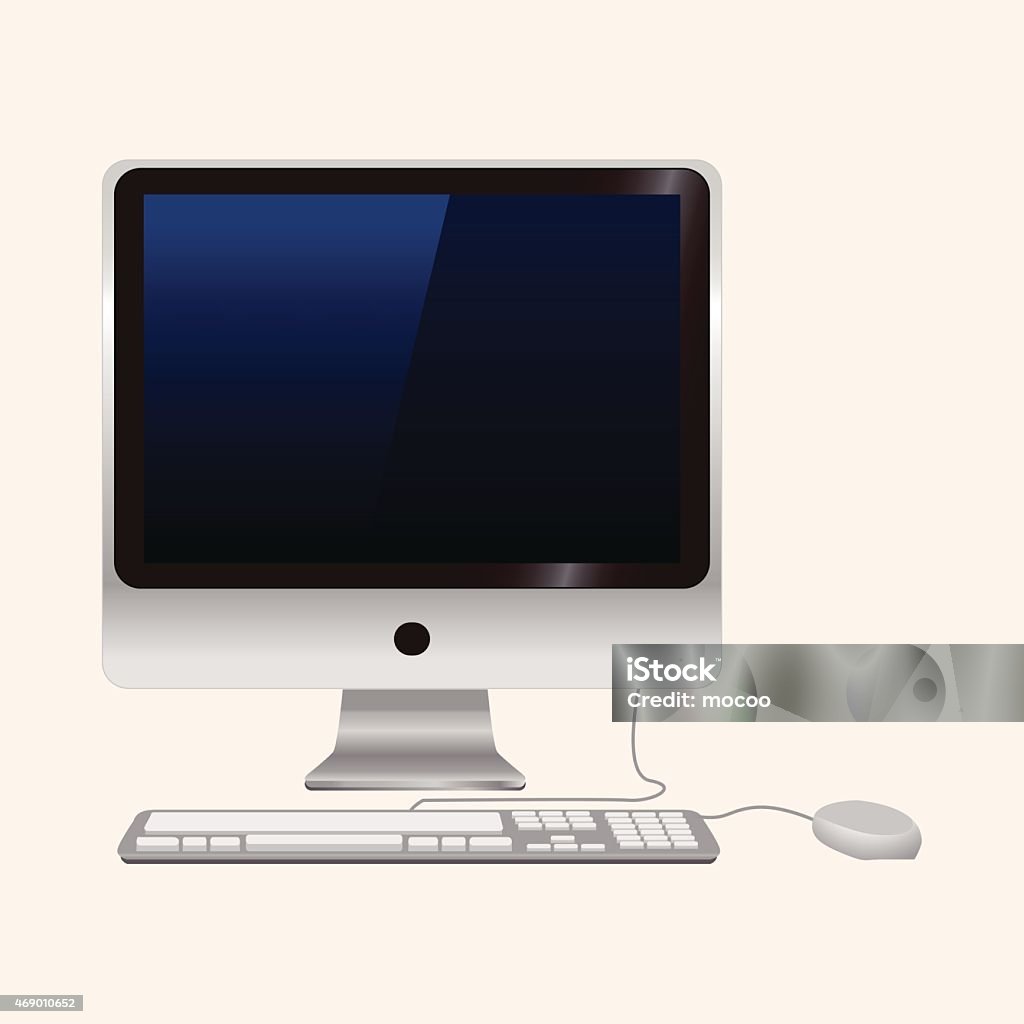 Computer Theme Elements Stock Illustration - Download Image Now - 2015 ...