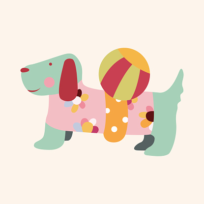 Animal Dog Cartoon Theme Elements Stock Illustration - Download Image Now -  2015, Animal, Animal Body Part - iStock