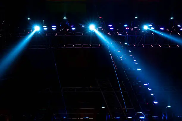 Photo of Vector Stage Spotlight with Laser rays