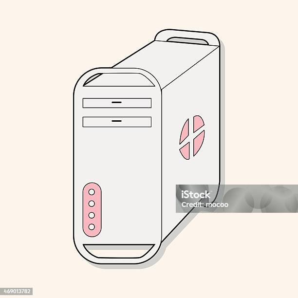 Pc Host Vector Computerrelated Equipment Host Computer Theme Elements Stock ...