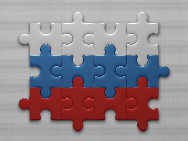 istock Russian flag of puzzle pieces 469015200