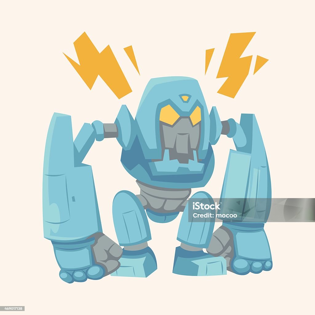 Robotics Theme Vector Robot Theme Elements Vector Eps Stock Illustration - Download Image Now ...