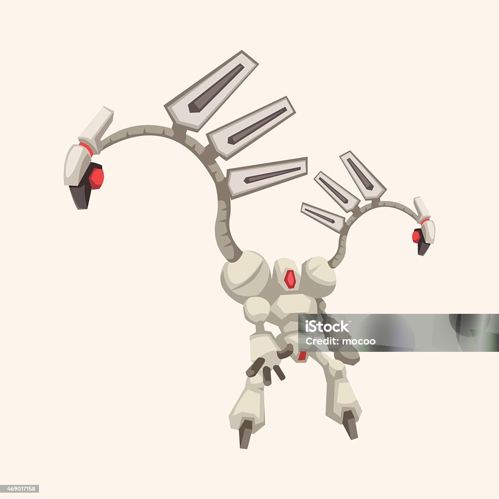 Robotics Theme Vector Robot Theme Elements Vector Eps Stock Illustration - Download Image Now ...