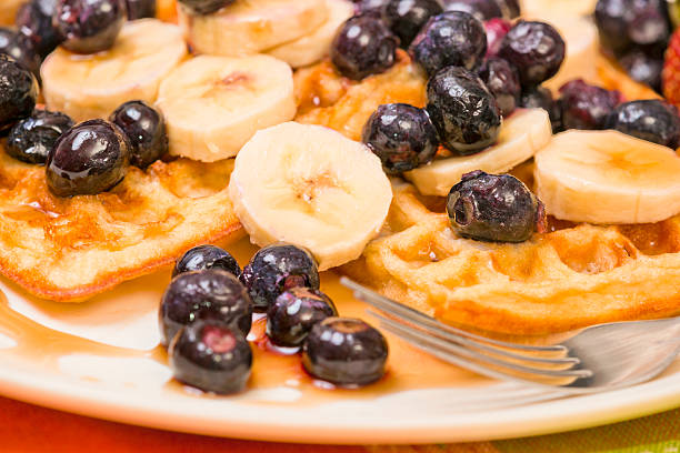 Breakfast: Waffles and Fruit