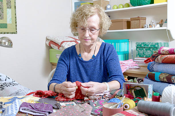istock dressmaker working on her quilt 469019246