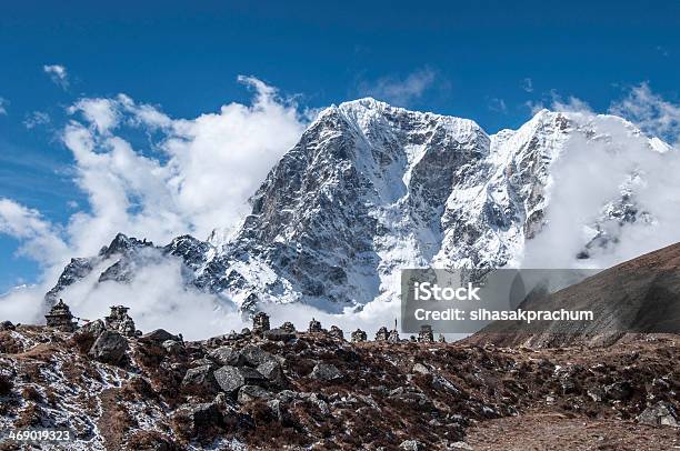 Chukpilhara Memorials Nepal Stock Photo - Download Image Now - Asia, Brightly Lit, Buddhism